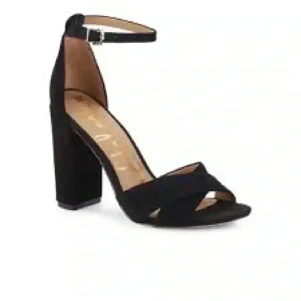 Sam Edelman Yancy Black Suede Leather